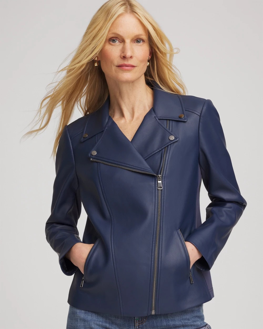 CHS_FAUX LEATHER MOTO